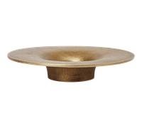Ferm Living - Soothe Block Candle Holder, Brass - Brass