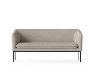 Ferm Living Turn 2 Seater Black Cotton Linen Natural