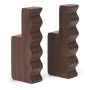 Ferm Living Unda Hooks - Set of 2 - Dark Brown