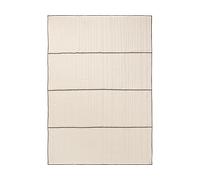 Ferm Living Vari quilted bedspread Natural-dark chocolate, 260x180 cm