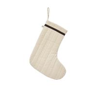Ferm Living Vari quilted Christmas stocking Cotton-natural