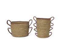 Verso Baskets - Set of 2 Brick red one size