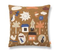 Ferm Living Village cushion 40x40 cm Sugar Kelp