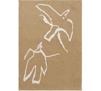Ferm Living - Vuelo Tea Towel 50x70 cm, Sugar Kelp / Off-white - Off-White