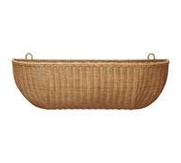 Ferm Living - Wall Basket Braided Rattan, 25x75 cm - Natural