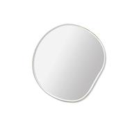 ferm LIVING wall mirror Pond S, brass, Ø 50 cm, glass, wood
