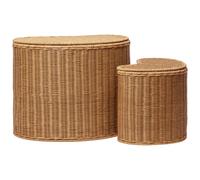 Ferm Living - Willora Storage Baskets 2-pack, Rattan - Natural