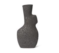ferm LIVING Yara Large vase, dark grey, height 35 cm, ceramic
