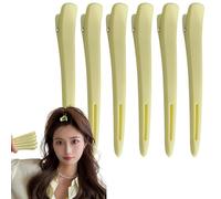 Fermagli per capelli sezionati, Fermagli per capelli a becco d',Clip colorate per tagliare i capelli | Set di 6 fermagli per banconote portatili, per acconciature per donne e ragazze