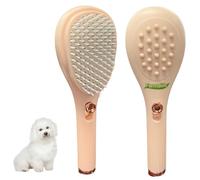 FERMALIFE - Puppy Brush for Small Dogs - Soft Dog Brush for Yorkies, Maltipoos & Shih Tzus - Gentle Grooming Tool for Easy Pet Hair Removal - Compact & Travel-Friendly Design (White)