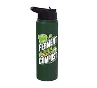 Ferment Compost Zero Waste Living Stainless Steel Insulated Water Bottle