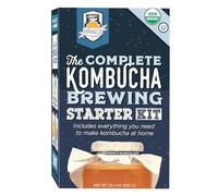 Fermentaholics The Complete Kombucha Brewing Starter Kit: Live Kombucha Scoby- Fermented Starter Tea-Glass Brew Jar-Sugar & Tea-Instructions & Recipes + More! N/A