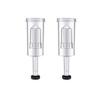 Fermentation Airlock 3-Piece Design for Home Brewing, Pack of 2 | Beer & Wine Brewing, 11.5 cm Height, Cider & Kimchi Use, Clear Plastic Body, Rubber Seal Base