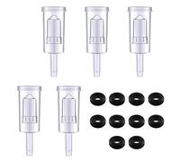 Fermentation Airlock Set,Guador 5 pcs Plastic Airlock with 10 pcs Silicone Grommets Fermentation Airlock Set for Home Brew Wine Beer Fermentation Kimchi Sauerkraut