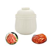 Fermentation Crock Jar, Traditional Chinese Ceramic Fermentation Crock Jar Pickle Jar with Thickened Sealing Lid,Fermenting Jar with Wide for Kimchi Saue