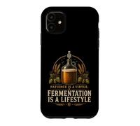 Fermentation Is A Lifestyle Funny Homebrewing Beer Gifts Case for iPhone 11