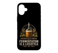 Fermentation Is A Lifestyle Funny Homebrewing Beer Gifts Case for iPhone 16 Plus
