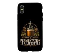 Fermentation Is A Lifestyle Funny Homebrewing Beer Gifts Case for iPhone X/XS