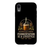 Fermentation Is A Lifestyle Funny Homebrewing Beer Gifts Case for iPhone XR