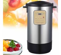 Fermentation Machine for Yogurt, Stainless Steel Smart Fermenter with LCD Display, Power Failure Memory Protection, Large Capacity for Natto, Rice Wine, and Fruit Enzymes