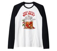 Fermented Hot Sauce Maker Small Batch Big Heat Raglan Baseball Tee