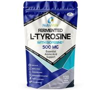 Fermented L-Tyrosine 500mg with BioPerine® | 120 Capsules | Essential Amino Acid Support | 4 Month Supply | Supports Dopamine, Focus & Mental Clarity | Vegan, Non-GMO & UK Made | by NutriVolv