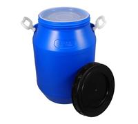 Fermenting Bucket with Lid and Handle Blue 25l Round Hdpe