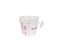 Fermenting/Fermentation Bucket with Lid and Handle- Home Brew Beer Brewery Wine Making - Printed Scale with Capacity 15 Litre