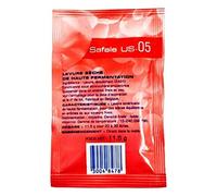 Fermentis Safale US05 Beer Yeast American Ales 11.5g 20-30L