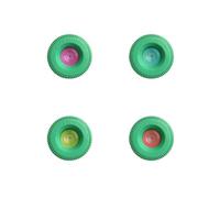 FermentMate™ Tamper-Evident Relief Caps - Pressure-Regulating Lids for Beer, Kombucha, Sparkling Wine, Soda & More (16-Pack Multi-Color Sample Relief Caps)