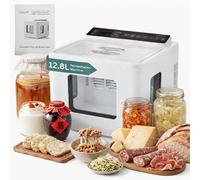 FermentPro 12.8L Smart Yogurt Maker Machine & Fermentation Kit, Kombucha, Kimchi, Natto, tempeh, Sourdough Maker, Temp Control 50-115°F, Timer 1 Hr -30 Day, Post-Ferment Cooling