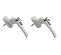 Fermi per finestre, Espag UPVC Inline Locking Aluminium Window Handles Key Child Lock White 150mm Pack of 2