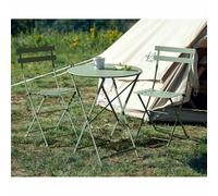 Fermob 3 Piece Bistro Set, Galvanized Steel Outdoor Table And Chairs, Uv Resistant Finish, Green