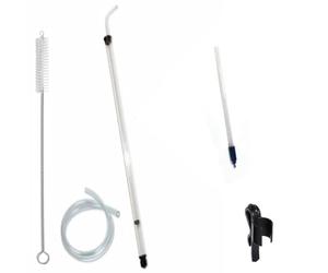 Fermtech Regular Deluxe Siphoning Kit, Regular Auto - Siphon, 24" Pro Wine Bottle Filler, Clamp and Tubing.
