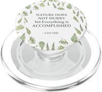 Fern Botanical Nature Does Not Hurry Lao Tzu PopSockets PopGrip for MagSafe
