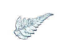 Fern Brooch, Handcast From A Real New Zealand Fern Leaf, in Fine Pewter, By William Sturt