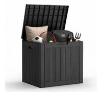 Fern & Field® 120L WeatherPro™ Outdoor Garden Storage & Parcel Delivery Box | Lockable | Waterproof | All-Weather Garden Storage Chest | Parcel Storage | Small Cushions | Outdoor Toys | Garden Tools