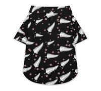 Fern Flag Dog Hawaiian Shirt Stretch Collar Button Down Pet Clothes for Small Medium Puppy
