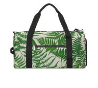 Fern Green Plant Gym Bag for Men Women Water Resistant Duffle Bag Travel Lightweight Bag for Travel Sports, white, One Size