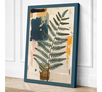 Fern in Layers Botanical Canvas Wall Art Print 18x12 Inch (46 x 30 cm)