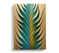 Fern Leaf Classic Art Vol.3 Canvas Print | Gallery Wrapped 30mm Frame Wall Art | 30x20 inches | Ready to Hang | Classic Floral Picture | Living Room Bedroom Lounge Office