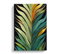 Fern Leaf Classic Art Vol.4 Canvas Print | Gallery Wrapped 30mm Frame Wall Art | 30x20 inches | Ready to Hang | Classic Floral Picture | Living Room Bedroom Lounge Office