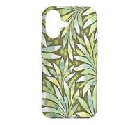 Fern Leaf Design Abstract Nature Pattern Blue Khaki Case for iPhone 17