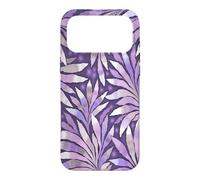 Fern Leaf Design Abstract Nature Pattern Lilac Purple Case for iPhone 17 Pro Max