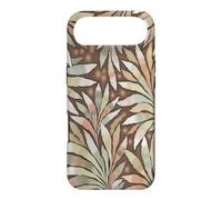 Fern Leaf Design Abstract Nature Pattern Pink Brown Case for iPhone Air