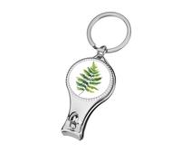 Fern Leaf Soft Watercolor Nail Clippers Toenail Clipper Cutters Professional Nail Trimmer Nail Cuticle Cutter for Women Men