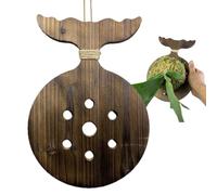 Fern Mount, Wooden Planter, Wall Display, Rustic Hanging Board, Vertical Garden Accent, Decorative Piece 11.02 X7.87 X0.67 Inches for Dorm Bedroom, Decor, Porch Arrangement, Balcony Setup
