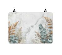 Fern Stove Top Cover for Electric Stove, Natural Botanical Eucalyptus Leaves Fall Green Pu Surface Flat Top Electric Protector Mat Kitchen Cooking Essentials 28x20 Inch