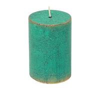 Fern Verdigris Green Antique-Style Hand-Finished Pillar Candle (Small)