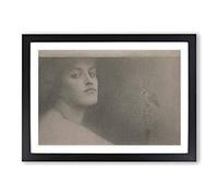 Fernand Khnopff Study for The Offering Framed Print | A2 Oak Framed Wall Art | Ready to Hang | Modern Nature Picture | Living Room Bedroom Lounge Office